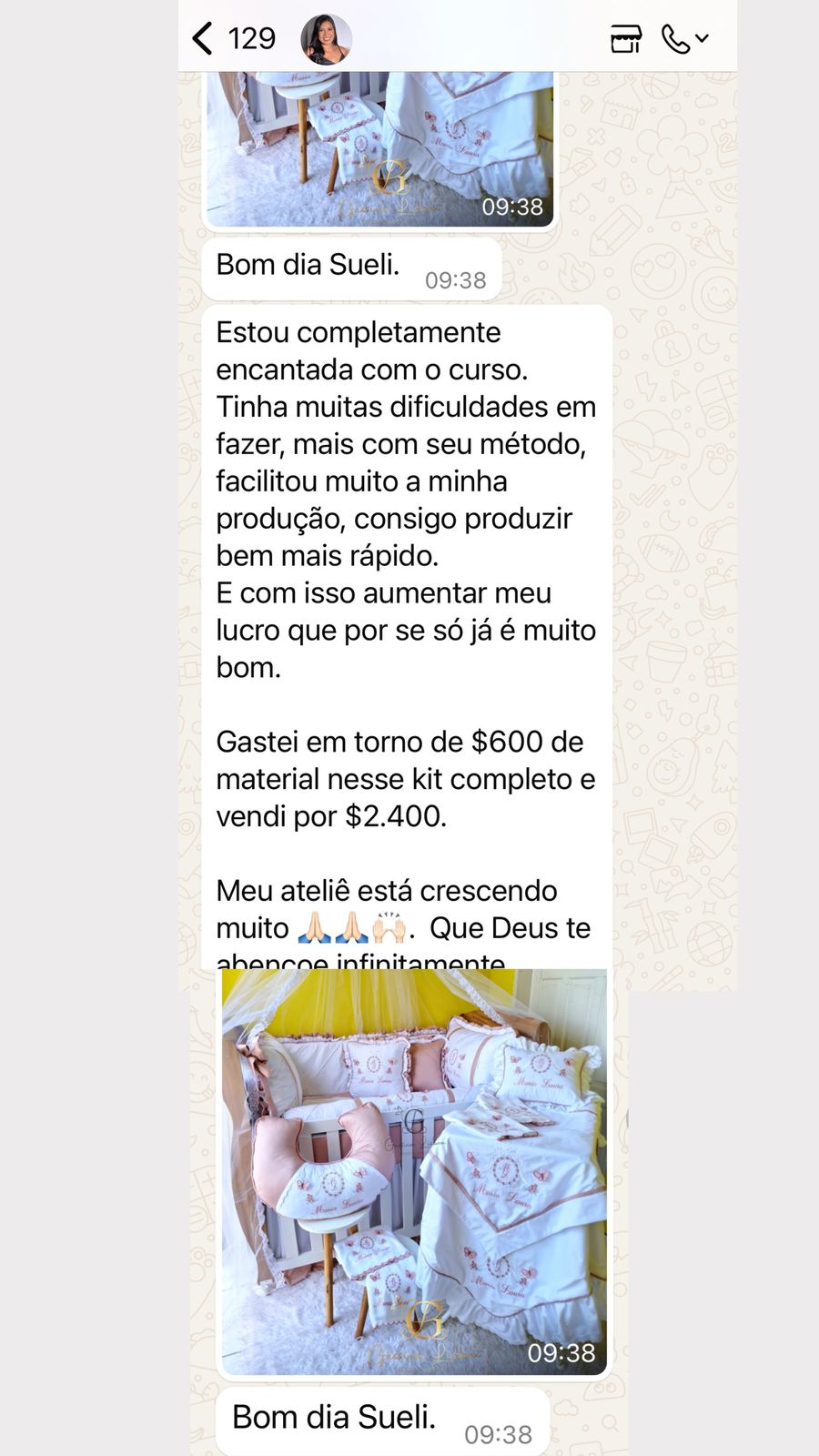 Depoimento aluna 1